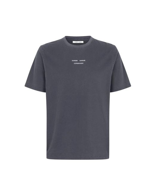 Samsøe & Samsøe Blue T-Shirts for men