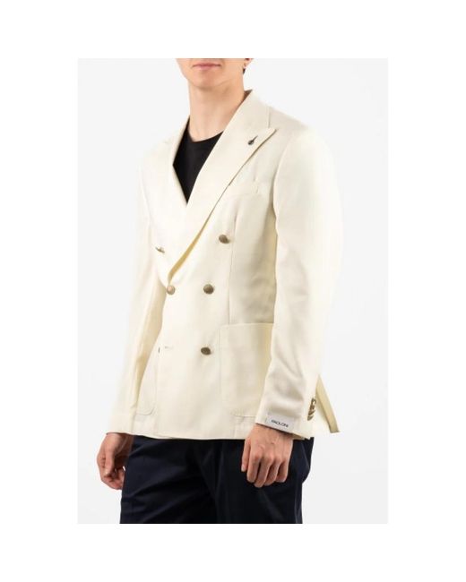 Paoloni Natural Blazers for men