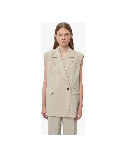 Birgitte Herskind Jassen ,Polyester Averill Vest in het Natural