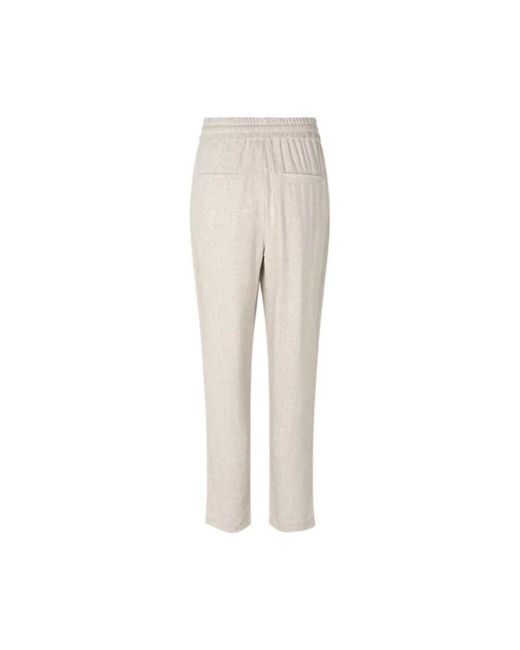 Mbym Natural Klassische Gerade Hose