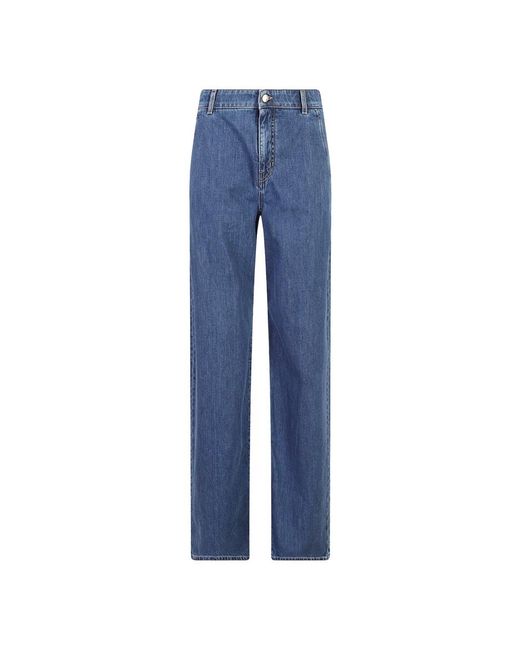 Max Mara Blue Straight Fit Jeans