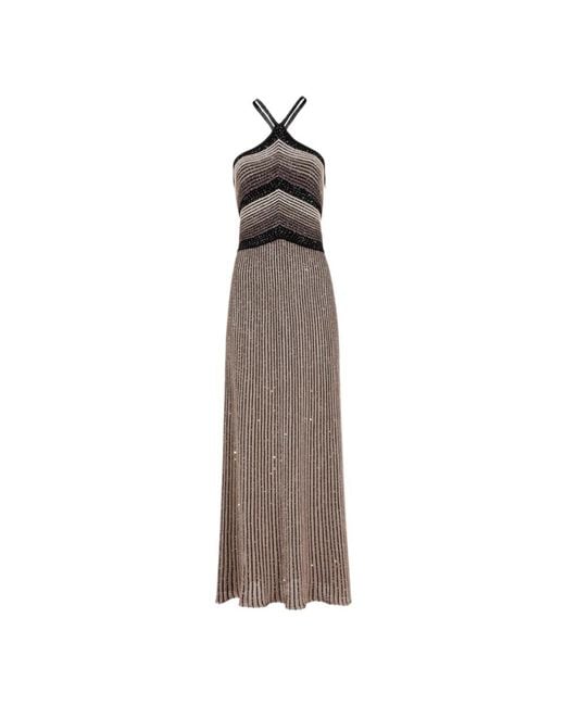 D.exterior Brown Maxi Dresses