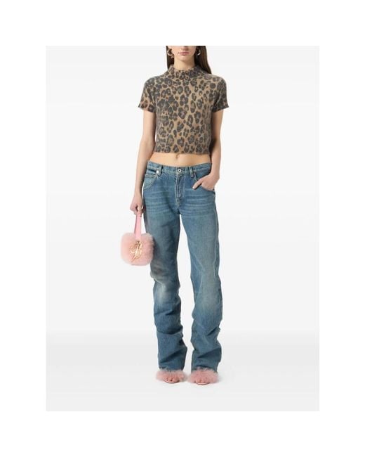 Blumarine Straight Jeans in het Blue