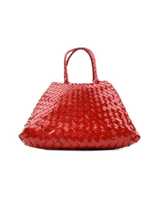Dragon Diffusion Rode Leren Taps Toelopende Tas in het Red