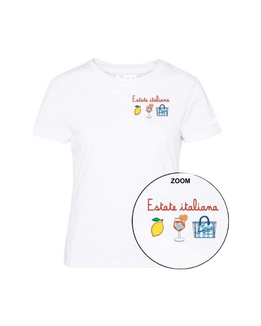 Mc2 Saint Barth White T-Shirts