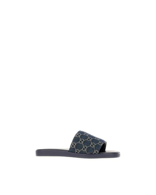 Gucci Blue Sliders for men