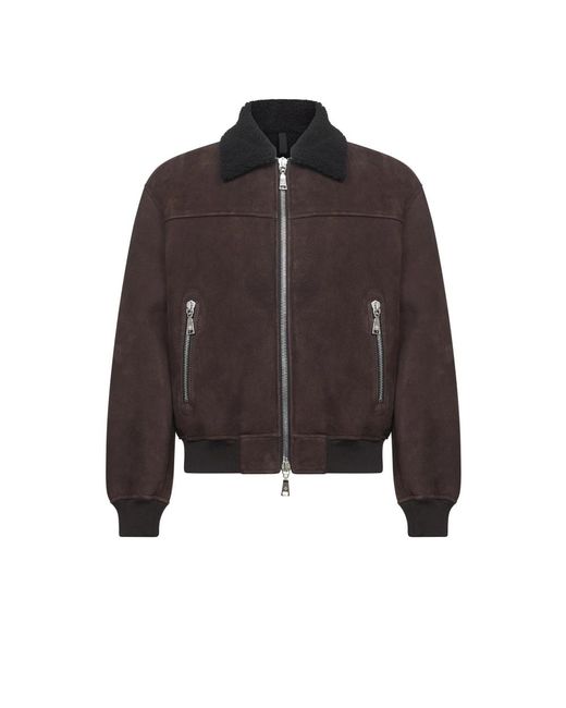 Leather Jackets Tagliatore de hombre de color Brown