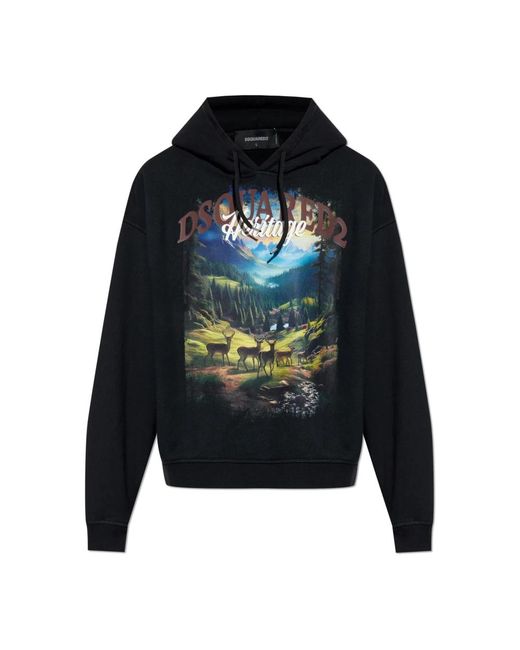 DSquared² Hoodies in het Blue voor heren