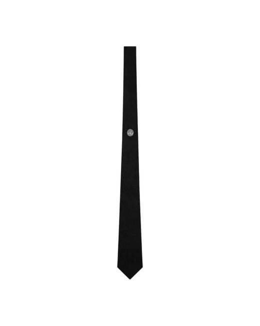 Ties Versace pour homme en coloris Black