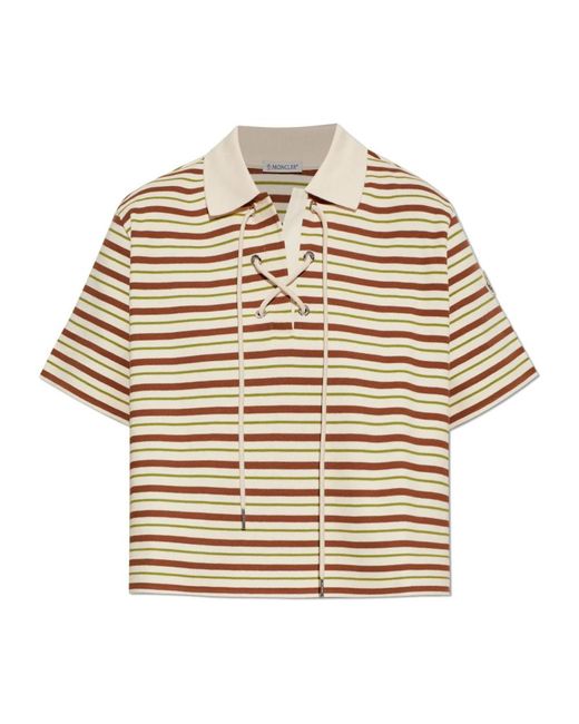 Moncler Metallic Polo Shirts