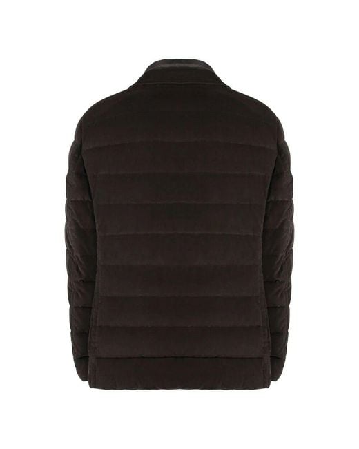 Down Jackets di Moorer in Black da Uomo