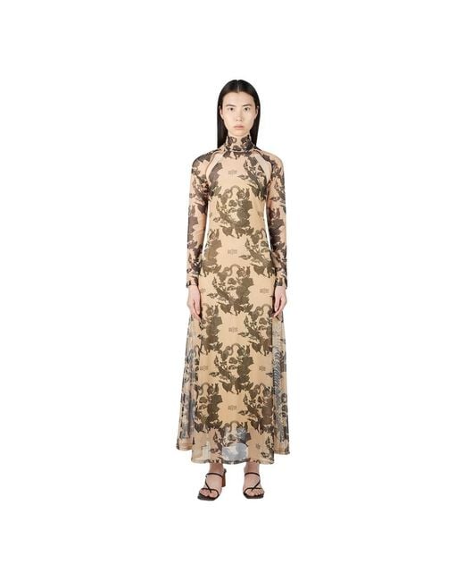 ROKH Metallic Maxi Dresses