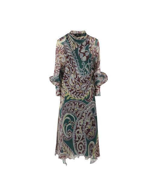 Etro Maxi-Jurk in het Gray