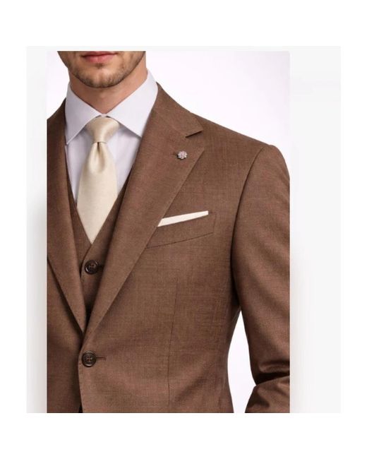 Bharnaba Kostuums ,Bruin ,Tweed Abs -702.Moro Moro Pak in het Brown voor heren
