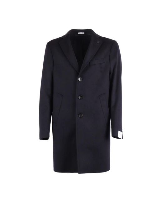 BRERAS Milano Blue Single-Breasted Coats for men