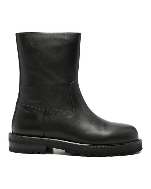 ADRIANNA FERETTI Black Ankle Boots