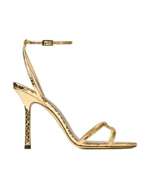 High Heel Sandals Jimmy Choo de color Metallic