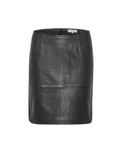 Part Two Rokken ,Zwart ,Leer Leren Rok in het Black