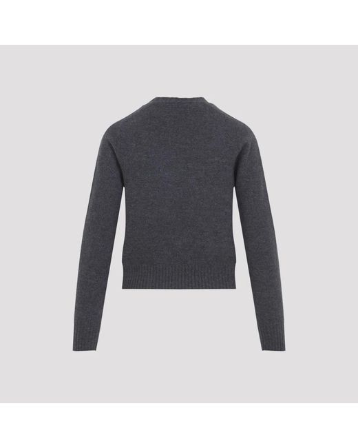 Jil Sander Blue Round-Neck Knitwear