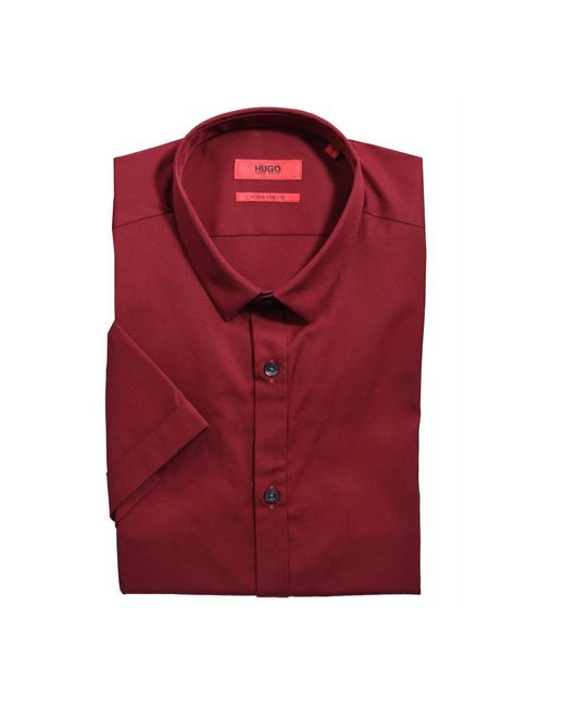 Geld rubber Laboratorium Schuine streep BOSS by HUGO BOSS Overhemd Empson Shirt in het Rood voor heren | Lyst BE