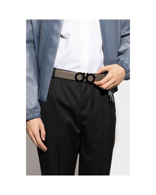 Ferragamo Gray Belts for men