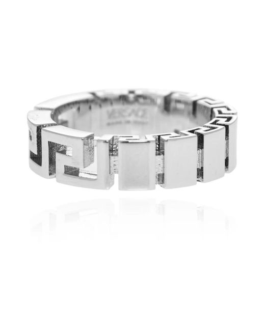 Versace Greca Ring in Metallic für Herren