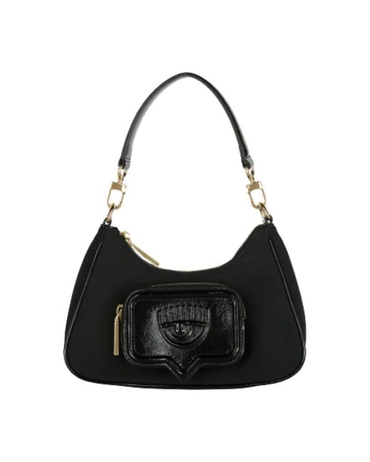 Chiara Ferragni Shoulder Bags in het Black