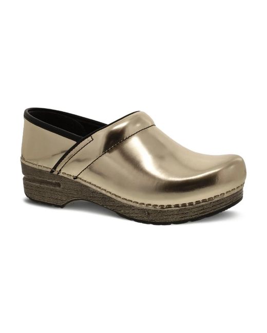 Dansko Yellow Klassische slip-on schuhe in gold
