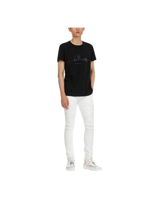 Balmain White Slim-Fit Jeans for men