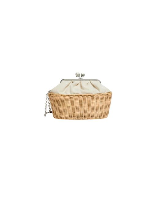 Max Mara White Clutches