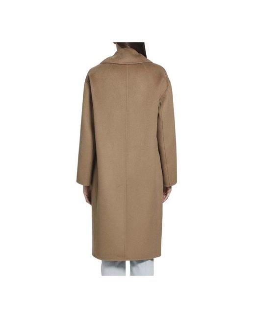 Max Mara Brown Double-Breasted Coats