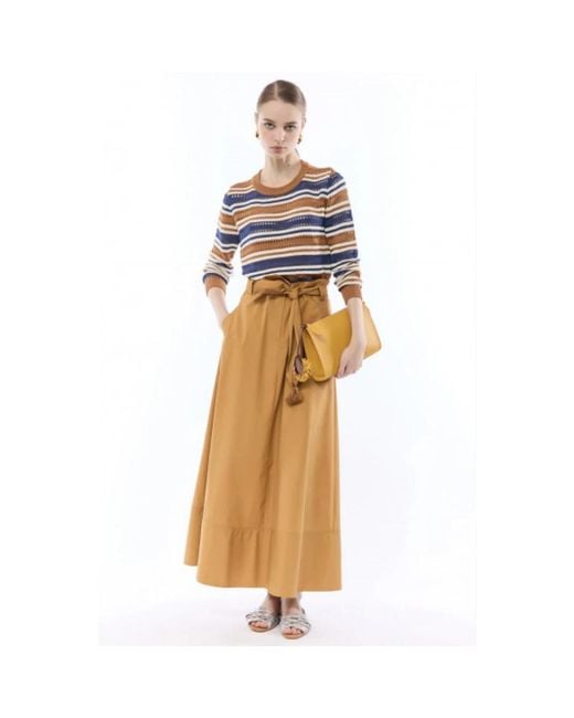 Nenette Natural Maxi Skirts