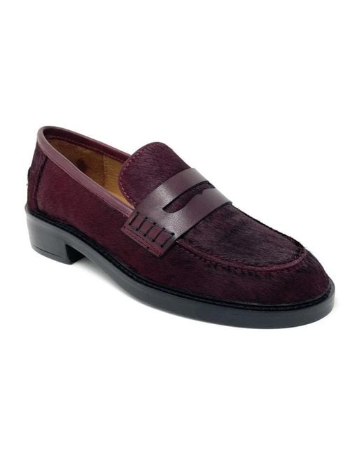 Loafers Emanuélle Vee en coloris Red