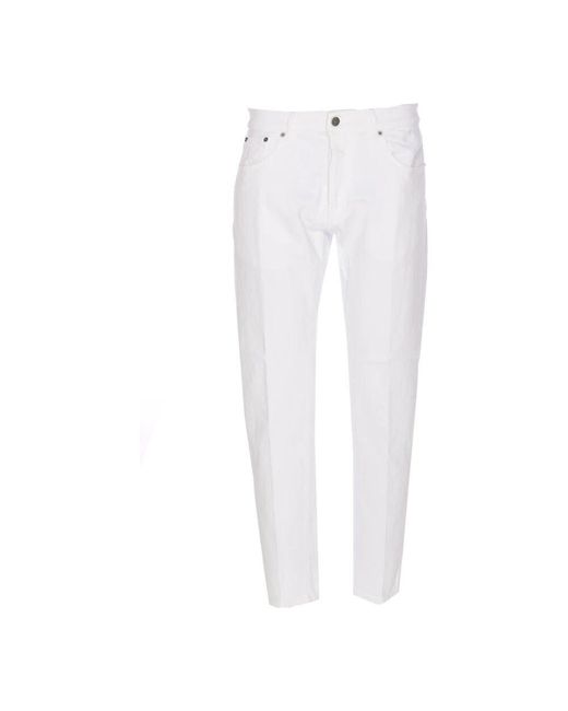Dondup Weiße Denim Hose in White für Herren