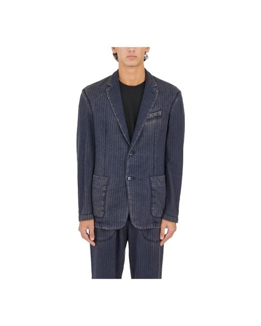 Barena Blue Blazers for men
