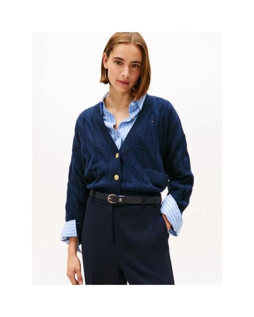 Tommy Hilfiger Blue Cardigans