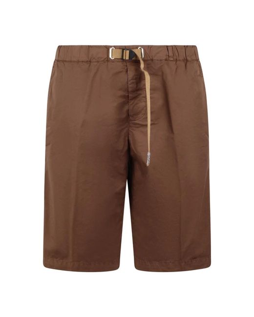 White Sand Brown Casual Shorts for men