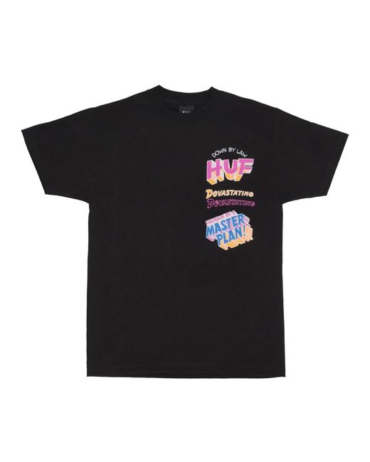 Huf T-Shirts in het Black voor heren