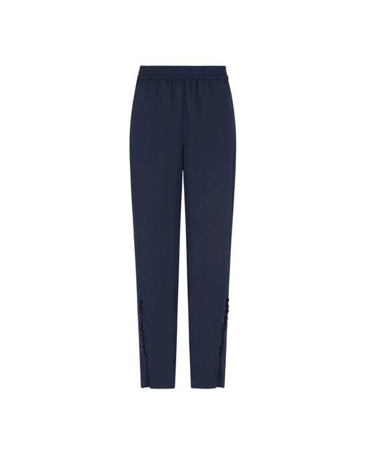 Emporio Armani Blue Slim-Fit Trousers