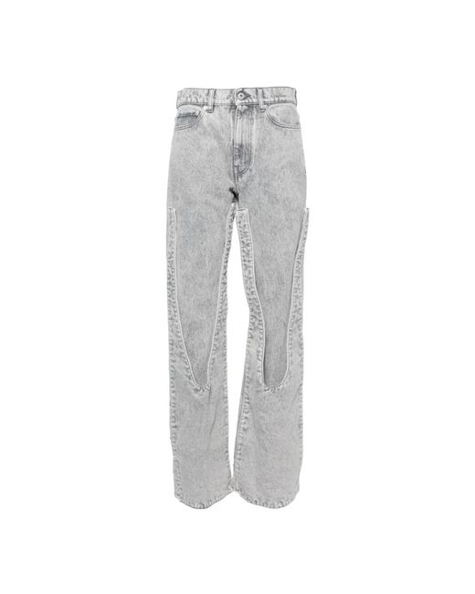Y. Project Gray Retro snap off jeans