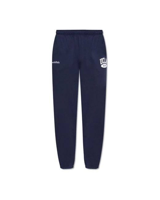 Sporty & Rich Sweatpants in het Blue