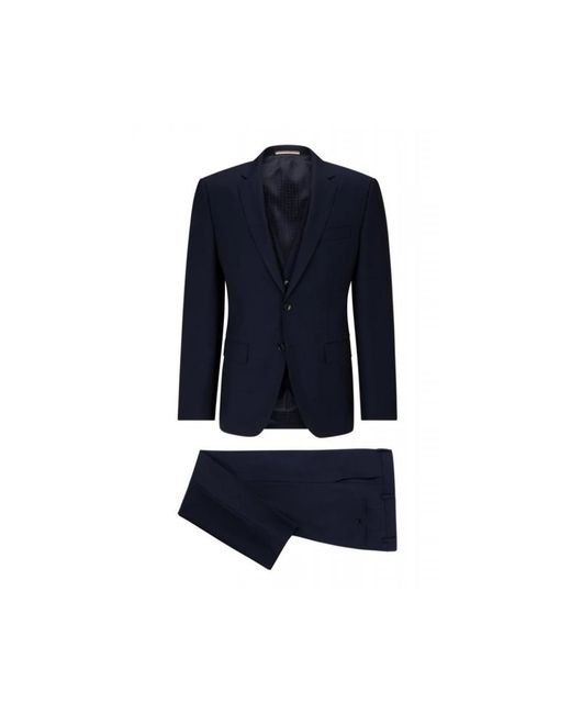 Boss Blue Single Breasted Suits for men