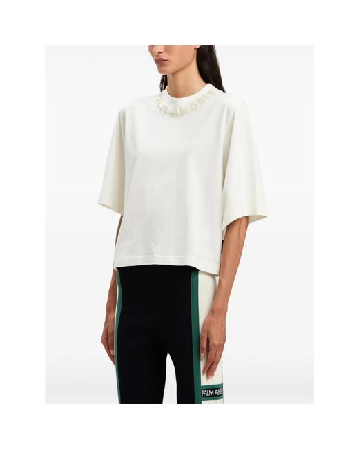 Palm Angels White T-Shirts