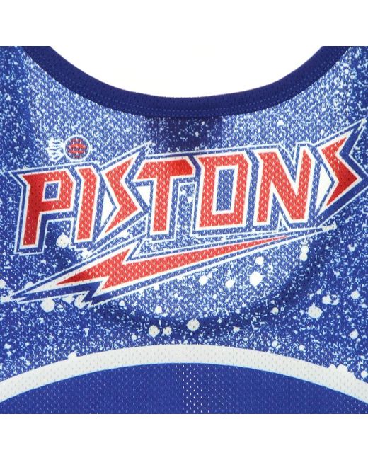 Mitchell & Ness Fitness ,Veelkleurig ,Polyester Nba Jumbotron Tank Top in het Blue voor heren