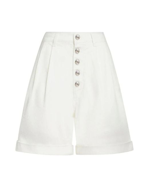 Etro White Short Shorts