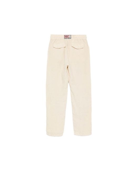 Mc2 Saint Barth Natural Straight Trousers for men