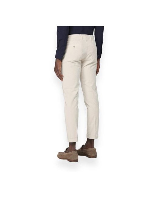 Fay Natural Slim-Fit Trousers for men