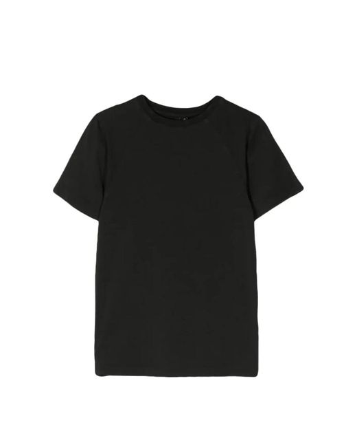 Camiseta negra lavada Entire studios de color Black