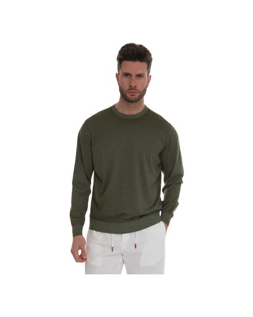 Kiton Knitwear > Round-neck Knitwear in het Green voor heren