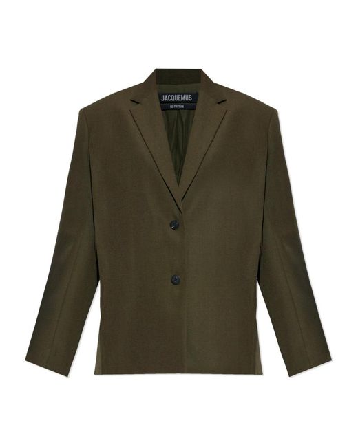 Jacquemus Jassen ,Groen ,Katoen Double Vent Blazer in het Green